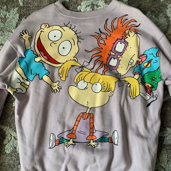 Purple rugrats sweatshirt, size is Large. - Picture 2 of 2